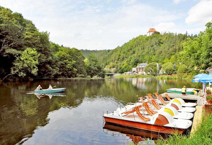 Hotel Am Schlossberg Ziegenrück Eksteriør billede